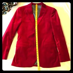 Men’s Red Velvet Jacket 38 Reg